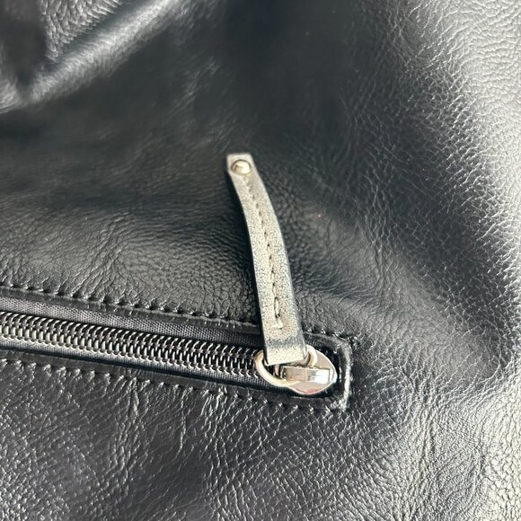 Vtg Celine Dion Y2K/Hobo Shoulder Bag/Crossbody Bag, made  of 100 PU in Black - Picture 15 of 17